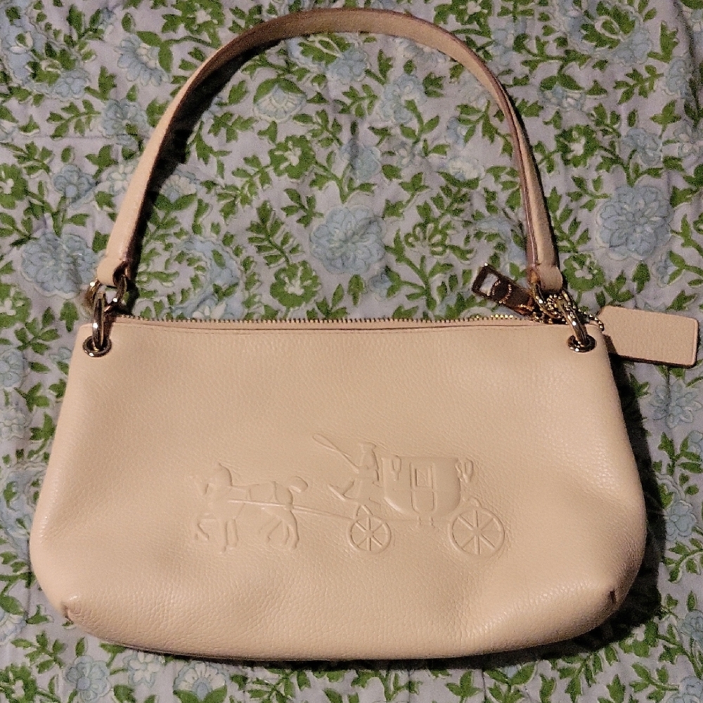 Coach Pale Pink Leather Shoulder Bag